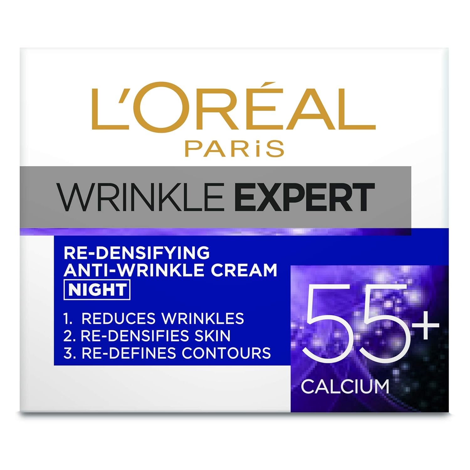 L'Oreal Paris Wrinkle Expert Re-Densifying Anti-Wrinkle Cream 55+ Night 1 L'Oreal Paris Wrinkle Expert Re-Densifying Anti-Wrinkle Cream 55+ Night - Image 1