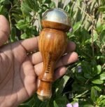 Livronic Kansa Wand Face Detox Bronze/Kansa Wand Body & Foot Massager With Wooden Handle For Detoxification & Deep Relaxation (Pack Of 1) - Image 5