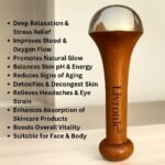 Livronic Kansa Wand Massager for face,Body & Foot| Kansa Vati Foot Massager with Teak Wooden Handle | 100% Bronze Kasa/Kasya Vati |Ayurvedic Kansya Wati for Body Wellness, Detox & Relaxation (4.5 cm Bronze Cup) - Image 4