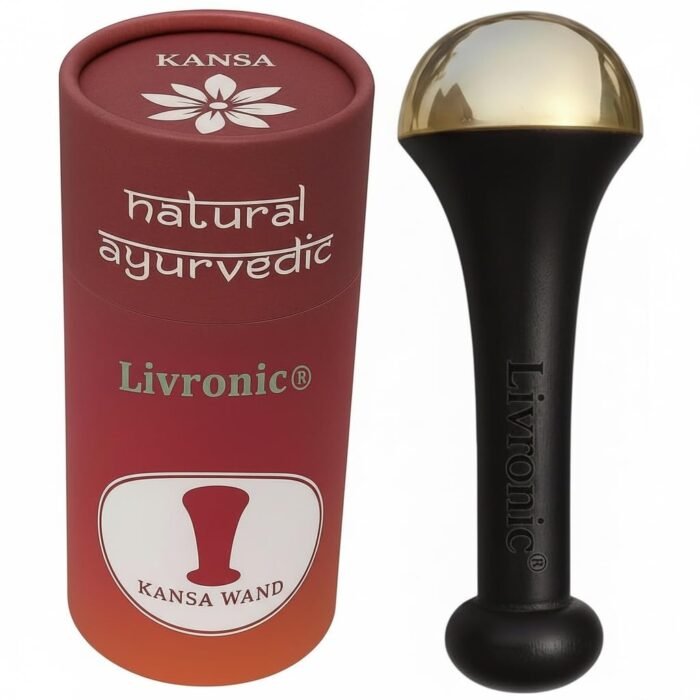 Livronic® Kansa Wand for Foot Massage, Kansa Vati Black color Foot Massager with Teak Wooden Handle, Kasa Kasya Vati, Kansya Wati, Kashyachi Swakansa Vati for Body Wellness, Detox, Relaxation (4.5 cm Bronze Cup) - Image 9