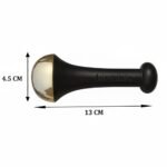 Livronic® Kansa Wand for Foot Massage, Kansa Vati Black color Foot Massager with Teak Wooden Handle, Kasa Kasya Vati, Kansya Wati, Kashyachi Swakansa Vati for Body Wellness, Detox, Relaxation (4.5 cm Bronze Cup) - Image 8