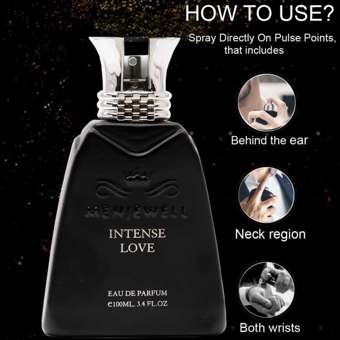 Menjewell INTENSE LOVE Perfume for Men| Premium Luxury Long Lasting Fragrance | Spray Eau de Parfum - 100 ml - Image 6