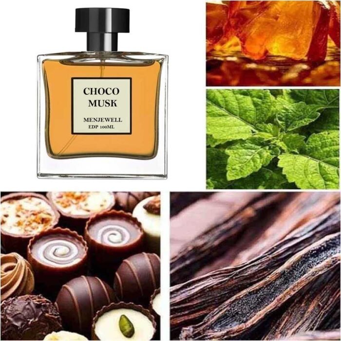 Menjewell Luxury Choco Musk Eau De Parfum Perfume with Spicy,Vanilla,Amber,Choco and Chocolate|Gift Pack|Premium, Long Lasting Fresh and Fruity Fragrance For Men, 100Ml - Image 2