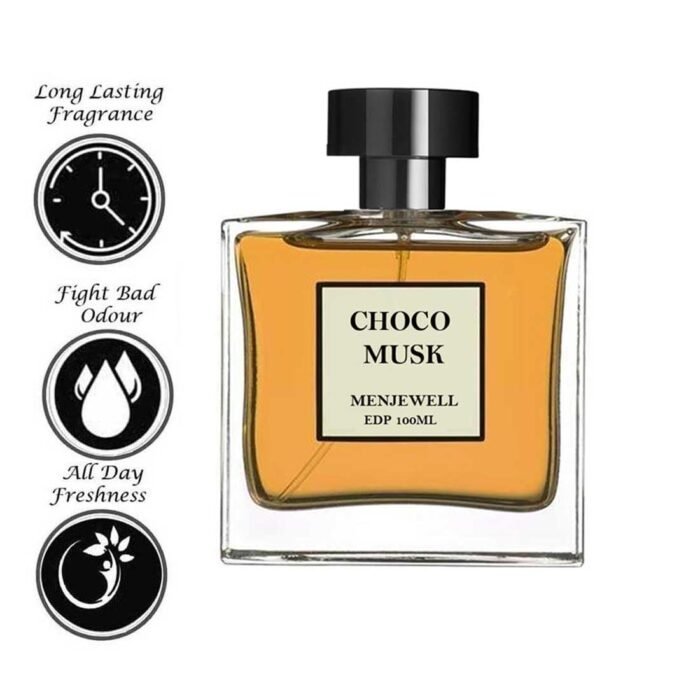 Menjewell Luxury Choco Musk Eau De Parfum Perfume with Spicy,Vanilla,Amber,Choco and Chocolate|Gift Pack|Premium, Long Lasting Fresh and Fruity Fragrance For Men, 100Ml - Image 4