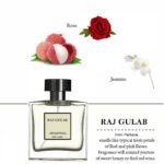 Menjewell Luxury Raj Gulab Eau De Parfum Perfume with Litchi, Rose and Jasmine |Gift Pack| Premium, Long Lasting Floral Fragrance for Men, 100Ml - Image 3
