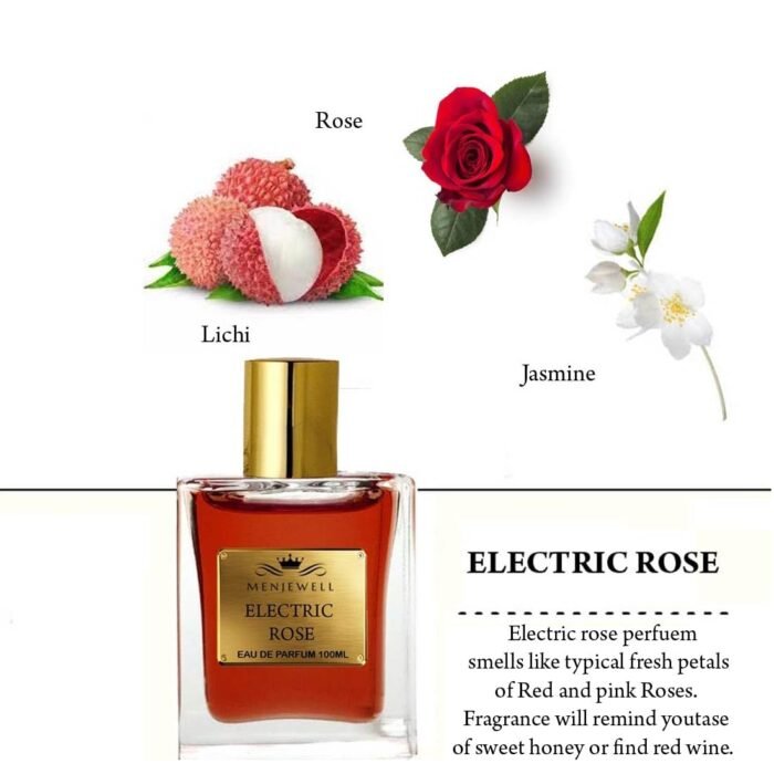 Menjewell Luxury Rose Perfume for Men | Premium Luxury Long Lasting Fragrance | Spray Eau de Parfum, 100ml - Image 3