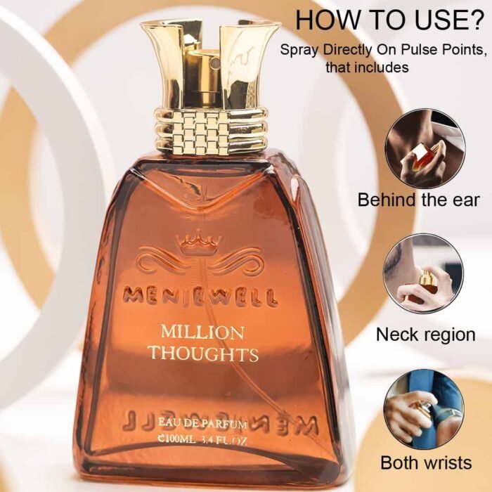 Menjewell MILLION THOUGHTS Perfume For Men | Premium Luxury Long Lasting Fragrance | Spray Eau de Parfum - 100ml - Image 6