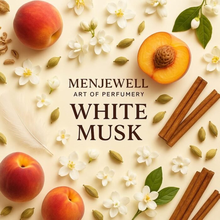 Menjewell - White Musk,Unisex Long Lasting Eau De Parfum For Men and Women With Rose,Amber,Musk,Peach, Ideal for Everyday Use,Luxurious EDP Floral Fragrance,50ml - Image 4