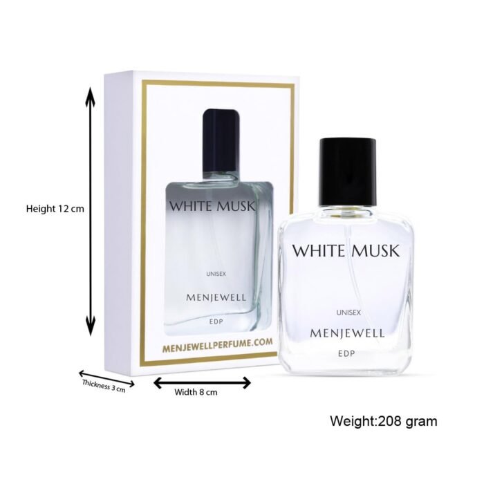 Menjewell - White Musk,Unisex Long Lasting Eau De Parfum For Men and Women With Rose,Amber,Musk,Peach, Ideal for Everyday Use,Luxurious EDP Floral Fragrance,50ml - Image 8