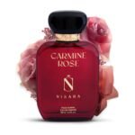 Nisara Carmine Rose Perfume For Woman 100ml | Notes:- Rose, Bergamot, Berries, Pink Pepper, Jasmine, Musk |Long Lasting Eau De Parfum | Floral Musk | EDP Scent spray for Woman | Premium Perfume For Her
