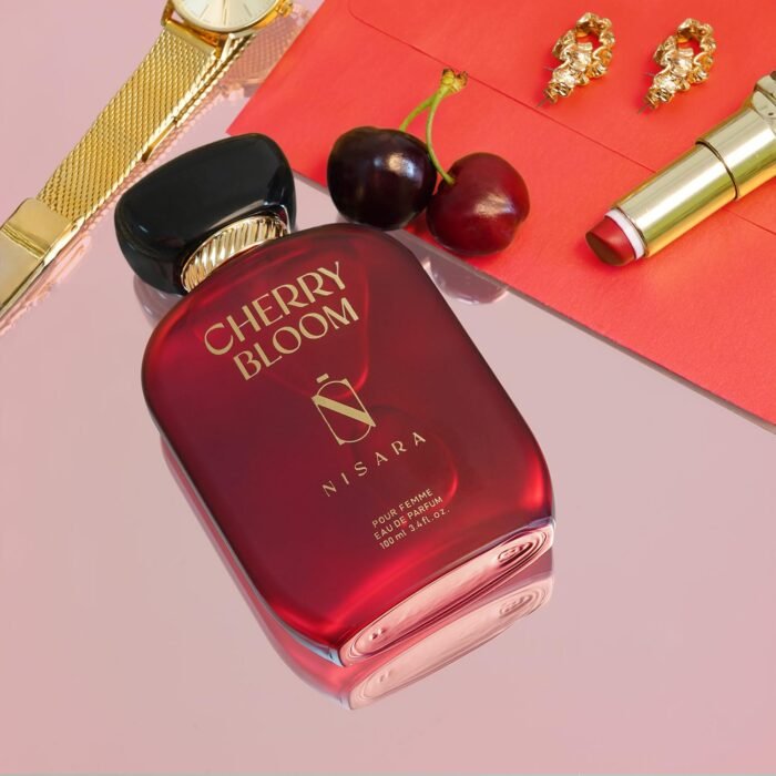 Nisara Cherry Bloom Gourmet Perfume For Woman 100 ml | Long Lasting Eau De Parfum | Fruity - Floral Fragrance With | Cherry, Plum, Tuberose, Vanilla, Musk, Amber, Sandalwood | EDP Scent spray for Women | Premium Perfume For Her - Image 5
