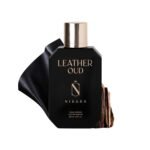 Nisara Leather Oud Perfume For Men 100 ml | Long Lasting Eau De Parfum | Spicy- Leather Fragrance | With Leather, Oud, Sandalwood, Amber, Saffron, Bergamot Notes | EDP Scent Spray for men | Premium Perfume For Him