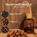 Nisara Smoky Oud Perfume For Men 100 ml | Long Lasting Eau De Parfum | Tobacco Woody Fragrance | With Black pepper, Bergamot, Sandalwood, Patchouli, Oud wood, Amber Notes | EDP Scent Spray for men | Premium Perfume For Him - Image 3
