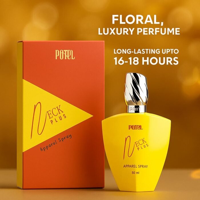 PATEL Neck Plus Perfume | Long Lasting Perfume for Men & Women Gift | Premium Luxury Fragrance Scented Liquid | Aromatic Blend of Amber & Musk | Suitable for Every Day & Occasion (50 ML) - Image 3