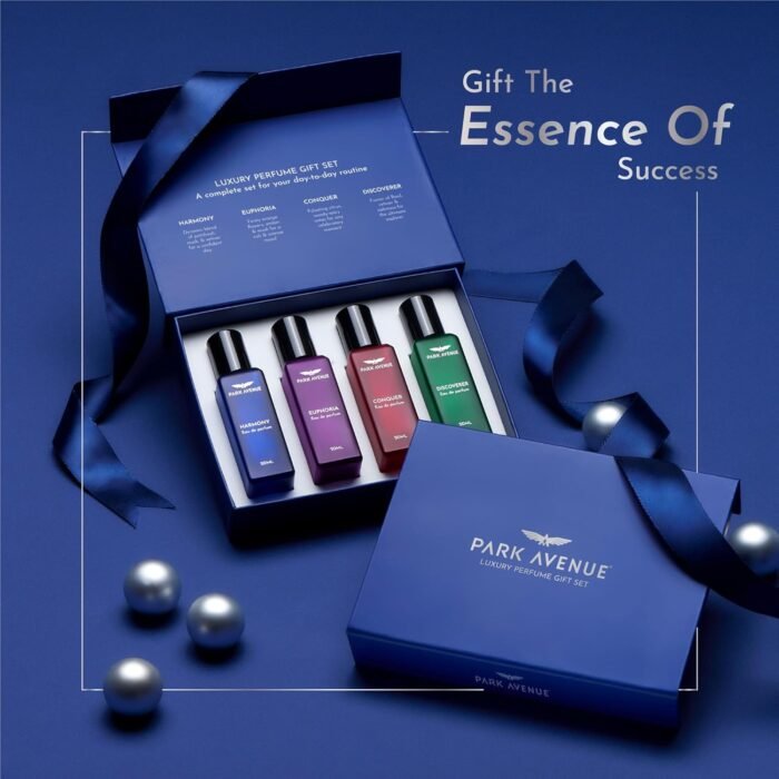 Park Avenue Luxury Perfume Gift Set for Men, 4x20 ml | Euphoria, Conquer, Harmony & Discoverer Perfume | Eau De Parfum | Premium Luxury Perfume for Corporate Man | Perfume for men Long Lasting Smell - Image 6