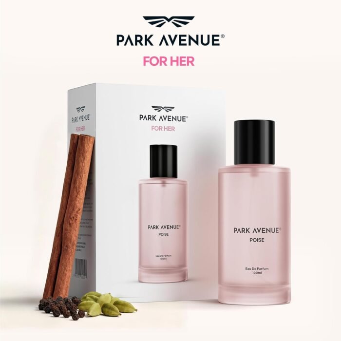 Park Avenue Poise Women EDP 100ml | Long Lasting Perfume for Woman | Orange, Jasmine, Amber & Vanilla Leather |Fresh and Spicy, Floral Fragrance - Image 3