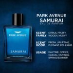 Park Avenue Samurai, Eau De Parfum Men, 100ml | Long Lasting Perfume Spray For Men | Premium Luxury Fragrance Scent Aromatic | Suitable For Every Occasion - Image 2