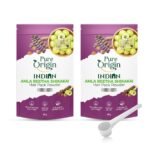 Pure Origin Amla Reetha Shikakai Hair Pack Powder (Pack of 2) | Natural Hair Cleanser | Reduces Hairfall & Nourishes Scalp | Boosts Shine | For All Hair Types | 200g