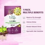 Pure Origin Amla Reetha Shikakai Hair Pack Powder (Pack of 2) | Natural Hair Cleanser | Reduces Hairfall & Nourishes Scalp | Boosts Shine | For All Hair Types | 200g - Image 2