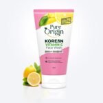 Pure Origin Korean Vitamin C Gel Face Wash | With Microbeads for Deep Cleansing | Removes Oil & Dirt | For Bright & Spotless Glow| Suitable for All Skin Types | 150ml