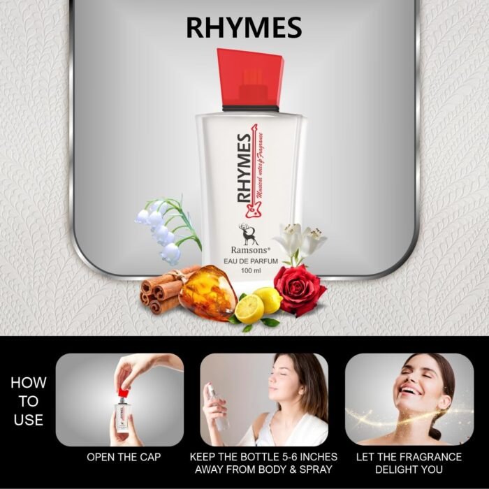 Ramsons - RHYMES Eau De Parfum | 100 ML | Perfume For Men | TN - Lemon, Leafy Green, Aquatic | MN - Violet, Lilly of the valley, Cinnamon, Rose | BN - Musk, Tonka, Woody, Amber, Leathery - Image 4