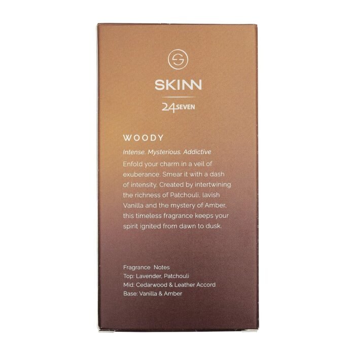Skinn By Titan | 24Seven Woody Perfume - 100 Ml | Perfume For Man | Gift for Men | Premium Fragrance | Grooming Essentials | Long Lasting Smell for Men | Eau De Parfum - Image 6