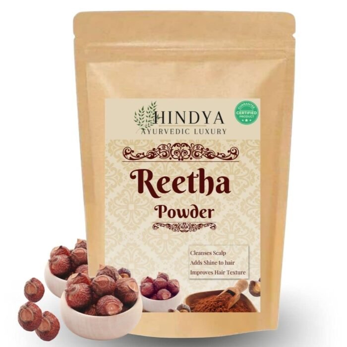 Amla Reetha Shikakai, Bhringraj and Hibiscus Powder for Hair (Pack of 5, 50g each, Total 250g Pack) - Image 3