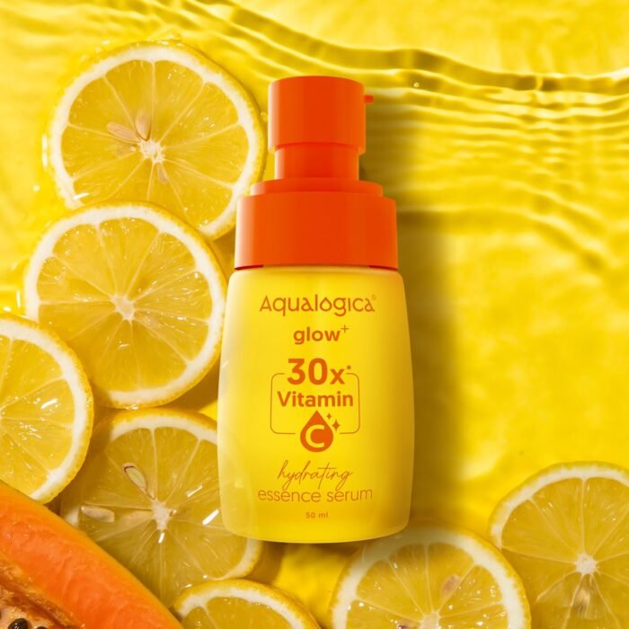 Aqualogica Glow+ 30X* Vitamin C Hydrating Essence Serum- 50ml | Brightens Skin I Power of 30X* Vitamin C I Lightweight & Non-sticky | For Men and Women - Image 2