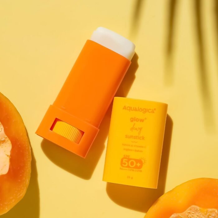 Aqualogica Glow+ Dewy Sunstick With Papaya & Vitamin C - 20G, Spf 30, Spf 50, All - Image 4