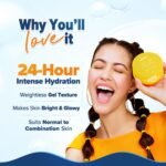 Aqualogica Glow+ Hydra Gel Moisturizer with Vitamin C & Papaya - 100 g|24-Hour Intense Hydration|Weightless Water-Like Gel Texture|Non Sticky & Quick Absorbing for Glowing Skin - Image 3