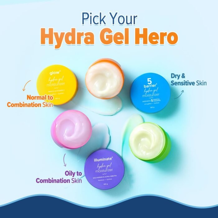 Aqualogica Glow+ Hydra Gel Moisturizer with Vitamin C & Papaya - 100 g|24-Hour Intense Hydration|Weightless Water-Like Gel Texture|Non Sticky & Quick Absorbing for Glowing Skin - Image 8