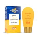 Aqualogica Glow+ Infused Tinted Sunscreen For All Skin Types Spf 50+ Pa++++ With Papaya & Vitamin C | Protection Against Uva/B | Universal Tint | For Glowing & Sun-Safe Skin | 50 Gm, Pack Of 1