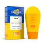 Aqualogica Glow+ Infused Water Sunscreen For All Skin Types Spf 50+ Pa++++ With Papaya&Vitamin C|Gives Glowing&Hydrated Skin|Lightweight,Hydrating & No White Cast - 50G,Pack Of 1