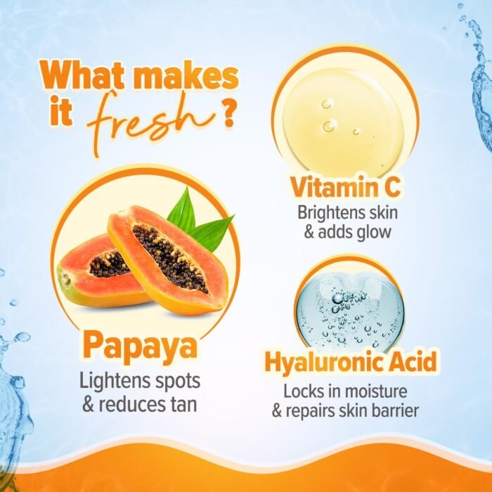 Aqualogica Glow+ Infused Water Sunscreen For All Skin Types Spf 50+ Pa++++ With Papaya&Vitamin C|Gives Glowing&Hydrated Skin|Lightweight,Hydrating & No White Cast - 50G,Pack Of 1 - Image 4
