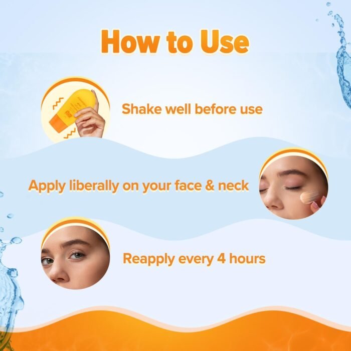 Aqualogica Glow+ Infused Water Sunscreen For All Skin Types Spf 50+ Pa++++ With Papaya&Vitamin C|Gives Glowing&Hydrated Skin|Lightweight,Hydrating & No White Cast - 50G,Pack Of 1 - Image 5