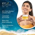 Aqualogica Glow+ Jello Moisturiser with Vitamin C & Papaya for Illuminating Moisturization, Non Sticky & Skin Hydration for Men & Women - For Normal, Dry & Combination Skin -50g - Image 3