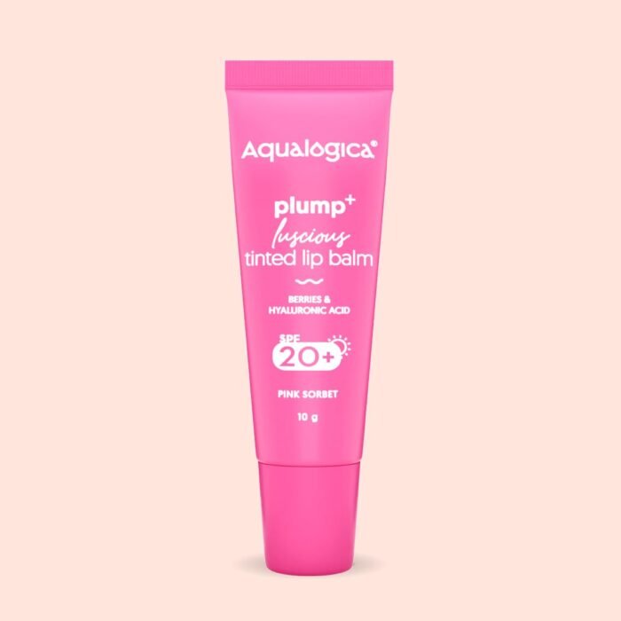 Aqualogica Pink Sorbet Plump+ Luscious Lightweight Tinted Lip Balm For All Skin Types For Women & Men - Lip Mask With Spf 20+ For Intense Hydration,Lip Lightening & Pink Lips -10G,1 Count - Image 3