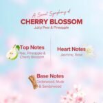 Aqualogica Refresh+ Cherry Blossom Bloom Perfume Body Mist with Zemea and Hyaluronic Acid - 150 ml | Sweet Floral & Fruity Notes of Pear & Jasmine | Long-Lasting Fragrance | Hydrating & Non-Irritating - Image 3