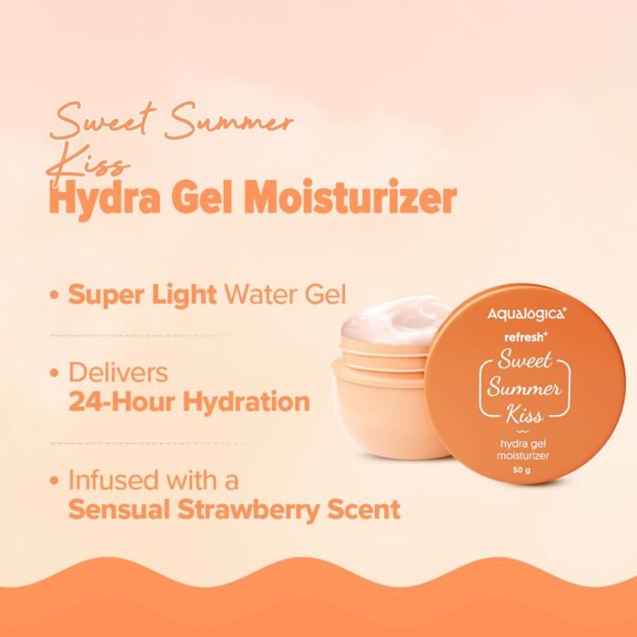 Aqualogica Refresh+ Sweet Summer Kiss Body Care Set | Perfume Body Wash + Perfume Mist + Hydra Gel Moisturizer - Image 7