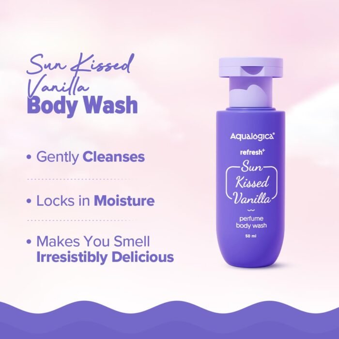 Aqualogica Refresh+ Vanilla Body Care Gift Set for Women | Perfume Body Wash, Mist & Moisturizer | Perfect Valentine’s, Birthday & Anniversary Gift - Image 5