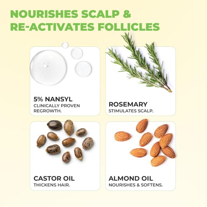 Avimee Herbal Keshpallav Hair Oil for Hair Growth | For Both Men & Women | Helps to reduce Hair Fall | With Rosemary, Castor, Amla, Coconut and Bhringraj Oil | Mineral Oil Free | 100 ml - Image 3