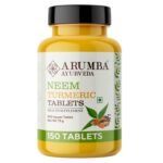 Ayurveda Neem Turmeric with Black pepper Tablets 150 Tablets, Pure Turmeric Root Powder and Neem Leaf Powder - Image 4