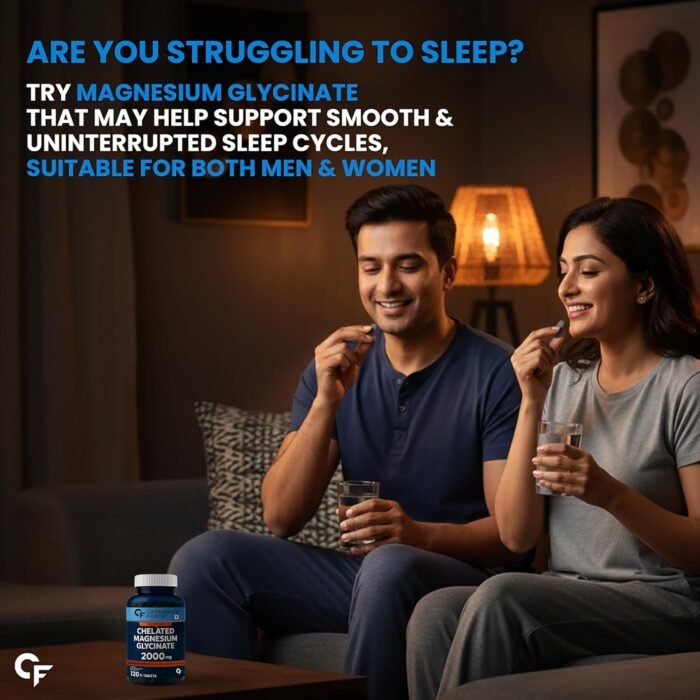 Carbamide Forte Chelated Magnesium Glycinate Supplement 2000mg Per Serving | Magnesium Supplement Supports Muscle Recovery & Better Sleep - 120 Veg Tablets - Image 3
