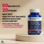 Carbamide Forte Probiotics Supplement 50 Billion CFU Gut Health Supplements with Probiotic | Gut Cleanse with Prebiotics and Probiotics – 60 Capsules - Image 3