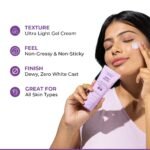 Conscious Chemist® Sunscreen SPF 50 PA++++ | 50g | Sunscreen for Oily Skin, Gel Sunscreen, Niacinamide with Black Berry Extract, Hybrid Lightweight, All Skin Types - Berry Bright - Image 6