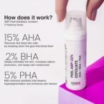 Cos-IQ 15% AHA + 2% BHA + 5% PHA Peeling Solution Serum for Glowing Skin, Smooth Texture & Pore Cleansing | 22% AHA BHA PHA Peel For Regular Exfoliating Peel | 30ml - Image 3
