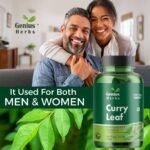 Genius Herbs Curry Leaf Tablets 500 mg | Effective for Natural Hair growth | Rich in Iron | 120 No.s Pack of 1 - Image 6