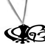 DDL Acrylic Car Hanging Both Side For Rear View Mirror, Interior Decor (Ik Onkar & Khanda Hanging)