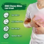 ENO CHEWY BITES: Tasty Chewable Antacid for Gentle & Effective relief from acidity - Antime, Anywhere!! - LEMON FLAVOUR - Pack of 30 Tabs - Image 5