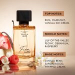 FIEN Perfume Vanilla Muse for Women | Sweet Gourmand Fragrance | 12 Hrs Long Lasting Eau De Parfum with Hazelnut, Peony & Vanilla Bean | mCaffeine Perfume | Valentine Gift | Premium & Luxurious for Every Occasion – 100ml - Image 4